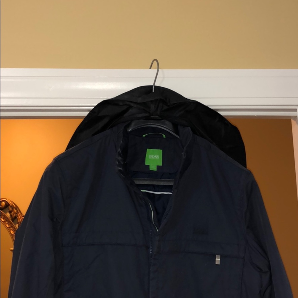 HUGO BOSS BLUE MOTO JACKET